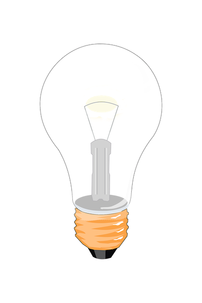 Photo of a light bulb