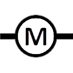 Circuit symbol for motor